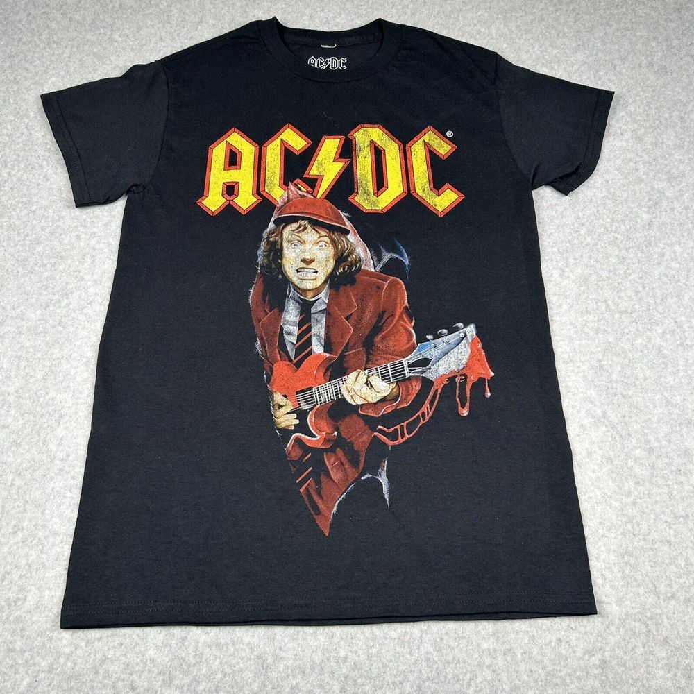 AC/DC T Shirt 1996 Ballbreaker Tour Concert Big Graphic 2 Side Leg Dates Sz S